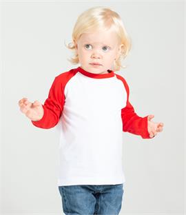 Larkwood Baby/Toddler Long Sleeve Baseball T-Shirt